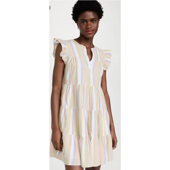 Roller Rabbit Darrel Stripe Pippa Dress size xs nwt Sleeveless Coastal Boho - Picture 1 of 6